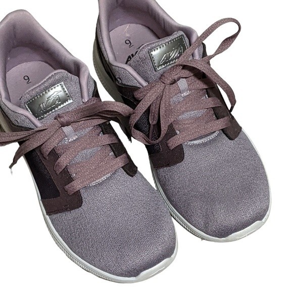 Avia Shoes - Avia Deluxe purple trainers casual fabric lace up WMAV21JT002 size 9